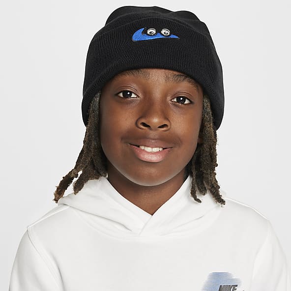 Boys black beanie hat outlet